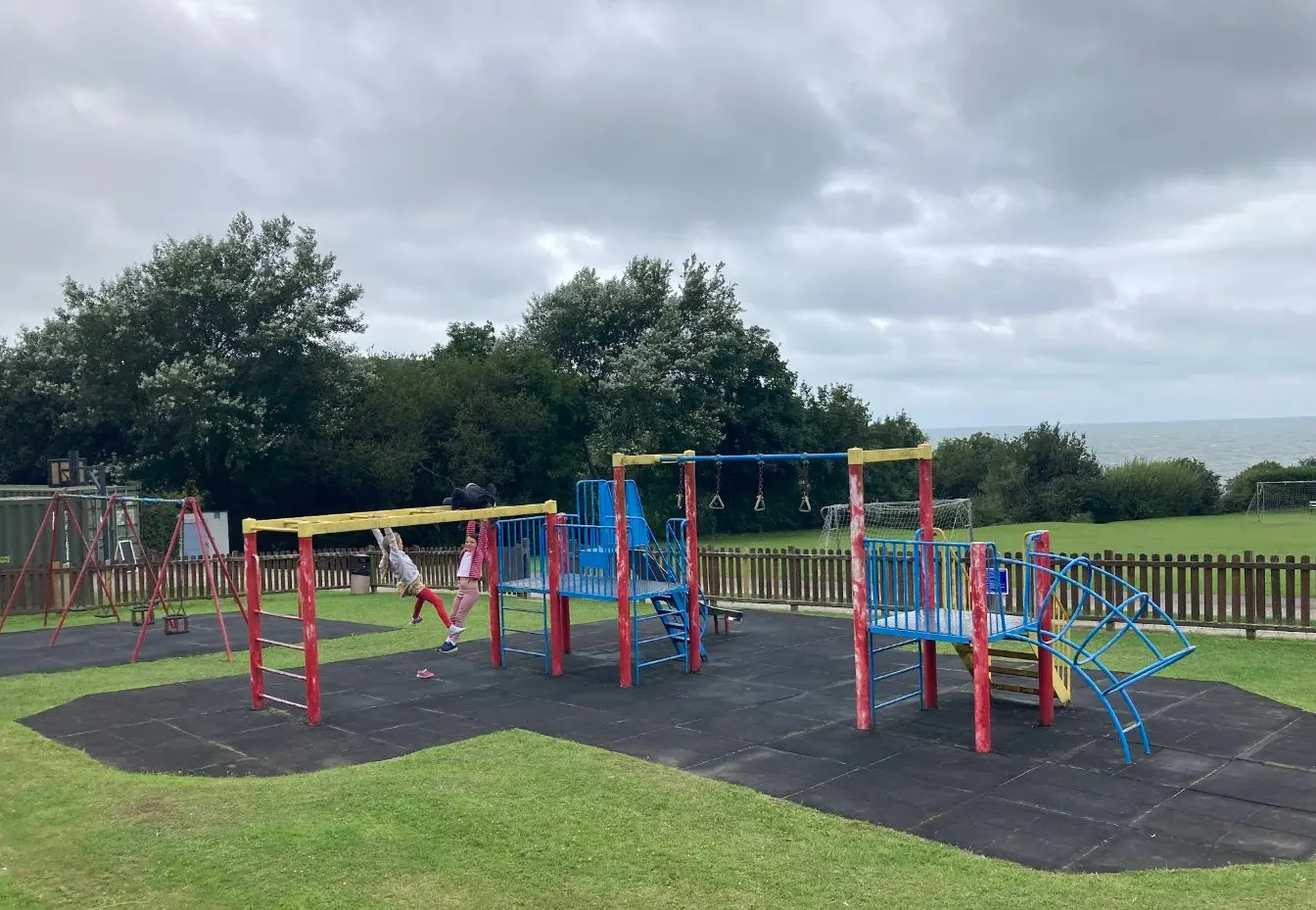 The Banc y Dyffryn play area beside the recreation ground